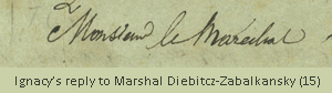 Reply to Marshal